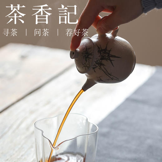 茶香记 手工黑陶手绘小高壶100ml陶瓷泡茶壶质朴典雅简洁功夫茶具 商品图3