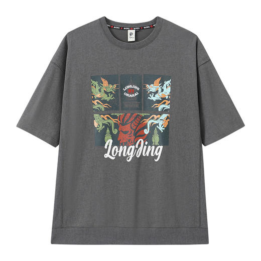 ONIARAI/鬼洗25春夏新品西湖龙井洗水棉茶香味宽松短袖男 B840270 商品图3