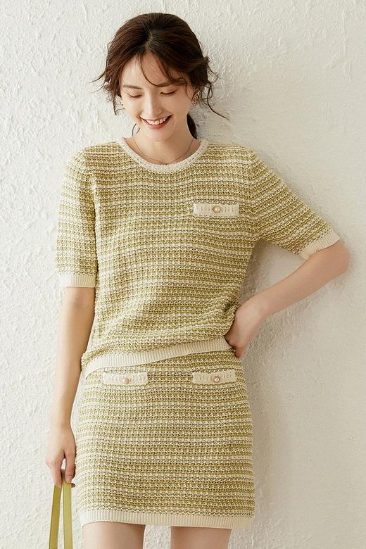 LOUIS YAO/白鹿语 香奈儿风针织半裙套装 11584 商品图1