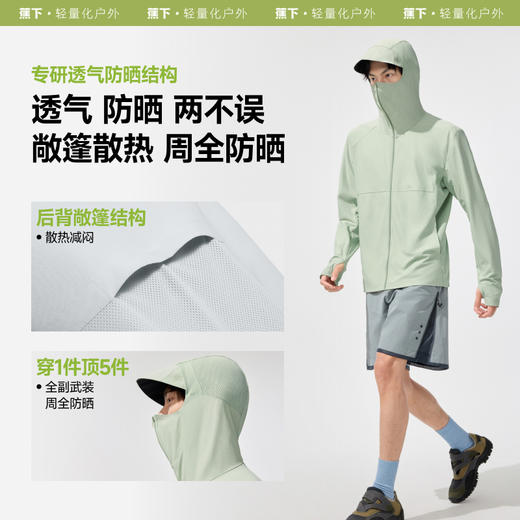 【25年新品】蕉下男士超透气防晒衣（常规款）AS934 商品图2