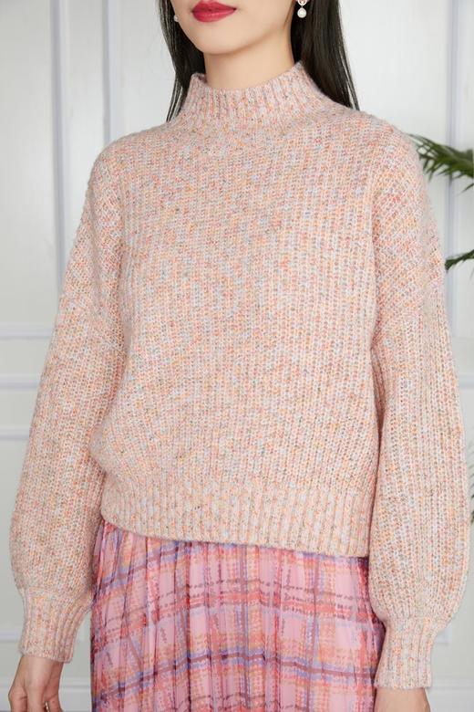 LILY 网纱格纹毛衫两件套 11589 商品图3