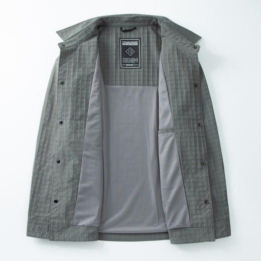 【新款DWD】大依优型大码春秋季新款男士格子翻领夹克外套加肥加大码时尚夹克上衣胖子 商品图2