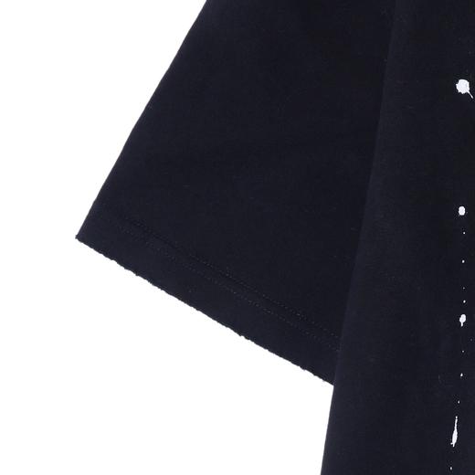 T2227春夏新款时尚个性撞色印花字母泼墨圆领半袖T恤百搭情侣套头上衣 商品图4