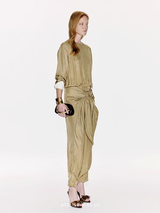 【旧金山日落】金属圆环拼接飘片设计醋酸连体裤 商品图1