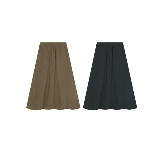 【出游季特惠】ACMEITEM 爱棵米 户外针织半身裙女士显瘦休闲运动百搭宽松裙子 GAG2370930A 商品图4