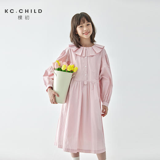 棵初 2025春夏第一波新品-花瓣领连衣裙876K256024MJ 商品图0