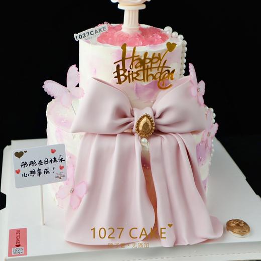 1027CAKE | 双层少女心许愿池  蝴蝶结（需提前1-2天） 商品图4