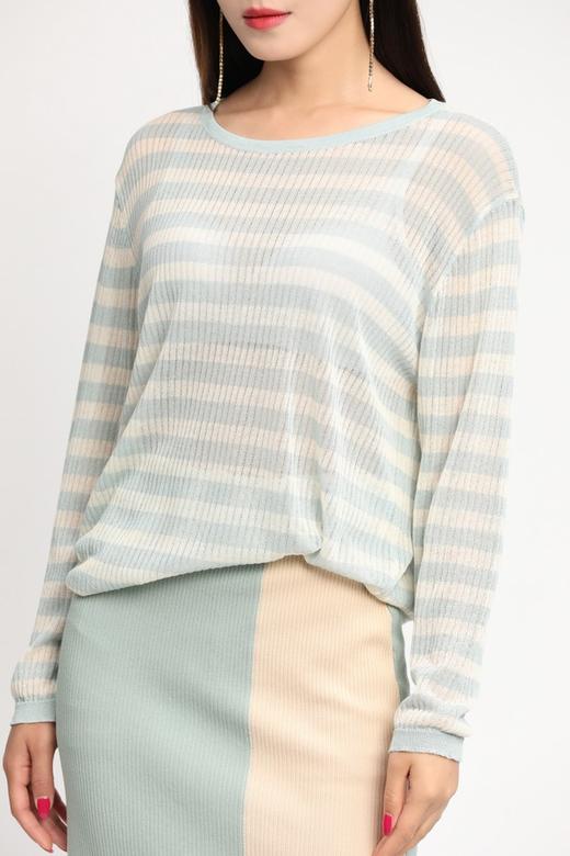 L.Fleuri 时尚针织条纹半裙套装 11687 商品图3