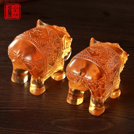【易德老师推荐】古法琉璃福象一对 商品图1