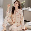 春秋季【新款纯棉睡衣】长袖大码套装 感知细腻柔软 透气舒眠 可外穿家居服 商品缩略图8