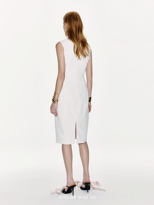 【最初的告白】兔耳蝴蝶结拼接收腰无袖连衣裙 商品图3