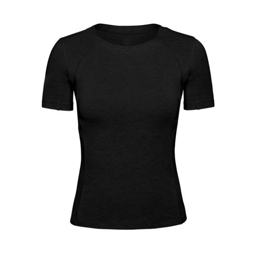 跃牌【倚窗听雨】系列 Athena lulu美丽诺羊毛圆领裸感紧身运动跑步短袖上衣T恤DA92 商品图3