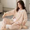 春秋季【新款纯棉睡衣】长袖大码套装 感知细腻柔软 透气舒眠 可外穿家居服 商品缩略图14