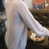 顺丰包邮洛诗琳35607新款进口马海毛慵懒感针织上衣878 商品缩略图1