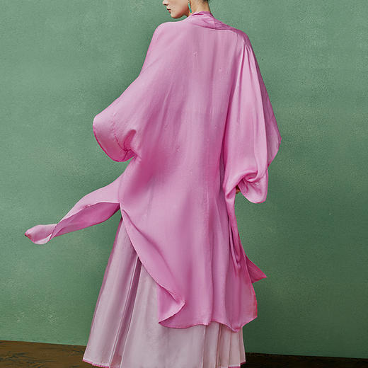 【林栖设计小店】真丝衫多色复古优雅提花国风气质2025春季新品长袖上衣女1951131 商品图2