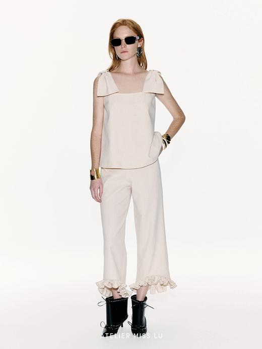 【萌耳闪闪】造型蝴蝶结设计A字上衣 商品图3