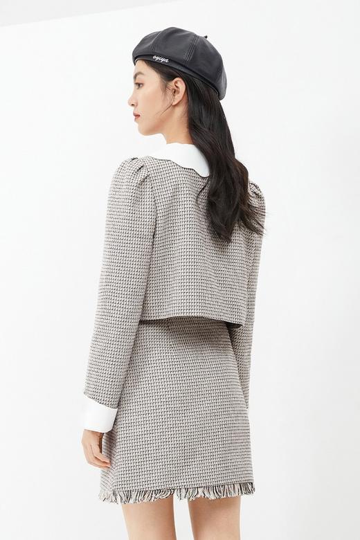 Eifini伊芙丽 白色花瓣领外套短裙套装 11576 商品图2