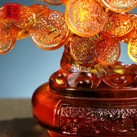 【蓝禧老师推荐】古法琉璃发财树 商品图1