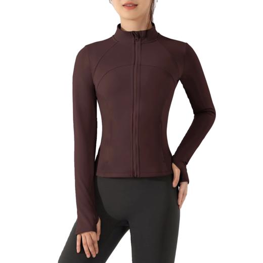 跃牌【倚窗听雨】系列 Athena 加绒瑜伽服外套女高弹紧身显瘦立领长袖WT06 商品图3