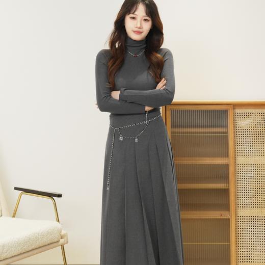 【商场同款】伊芙丽120支扬子纱高领全羊毛毛衫1FA833981 商品图0