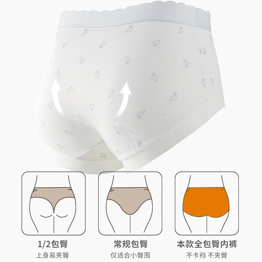 【樱姿娜小花朵内裤87009】，小清新碎花内裤，5条礼盒装 商品图5