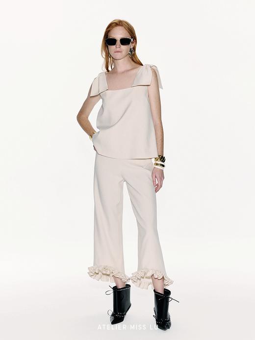 【萌耳闪闪】造型蝴蝶结设计A字上衣 商品图2