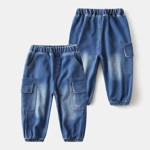 春季新品韩版潮装男童棉质牛仔裤 柔软舒适双袋盖童裤 商品图3