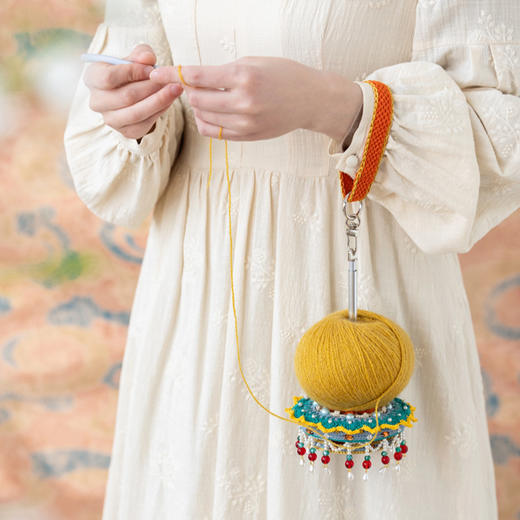 苏苏姐家昭愿华盖毛线便携器手工创意diy钩针毛线团自制材料包 商品图1