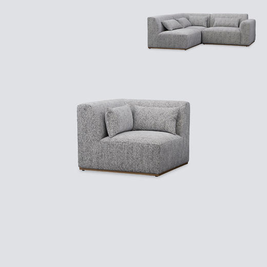 NS家居 ns furniture软包布艺组合沙发NSSF-5527 商品图2