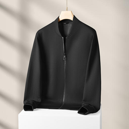 【新款DWD】大依优型大码男装男加肥加大码夹克轻商务外套休闲夹克上衣胖子 商品图2