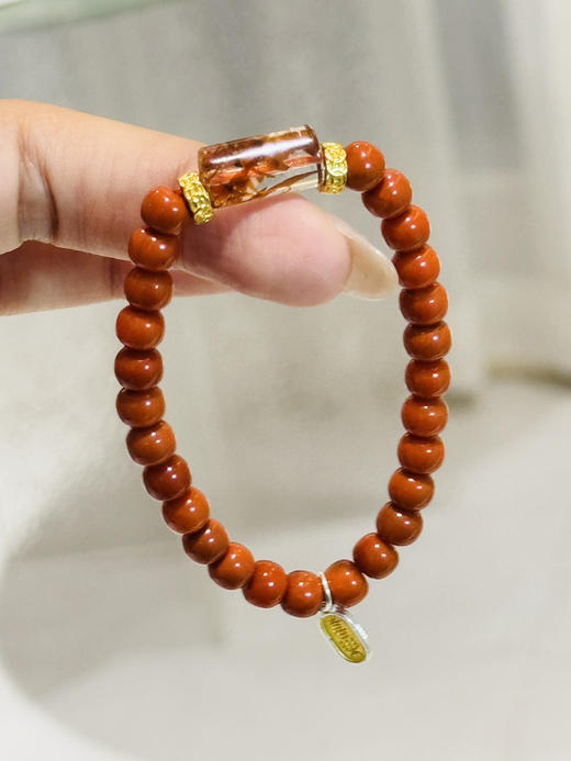 【中国红·静女】静女其姝 美人之贻 晶体干净 发晶成簇 能量强 商品图2