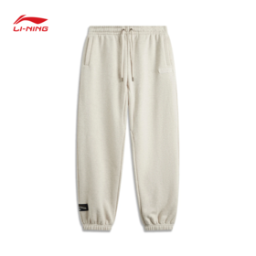 【抄底！299任选2件】李宁男子卫裤2025春季新款反伍系列束脚宽松运动长裤AKLV013