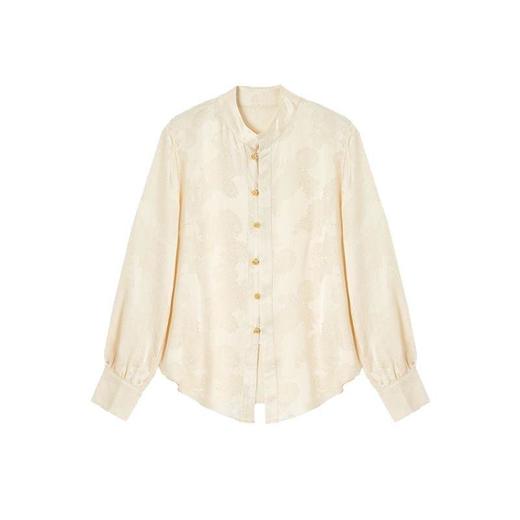 【高货kbnq】全新升级【铂金会员367/天猫489/差价122】(14217)洛诗琳真丝桑蚕丝衬衫女2025春季新中式轻奢气质款上衣 商品图4