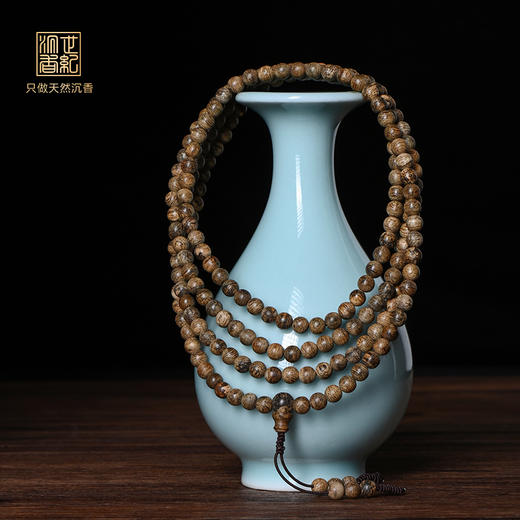 标本霸王香丨奶凉钻透丨天然达拉干沉香佛珠 4.8mm*216颗 10克 SP8927 商品图0