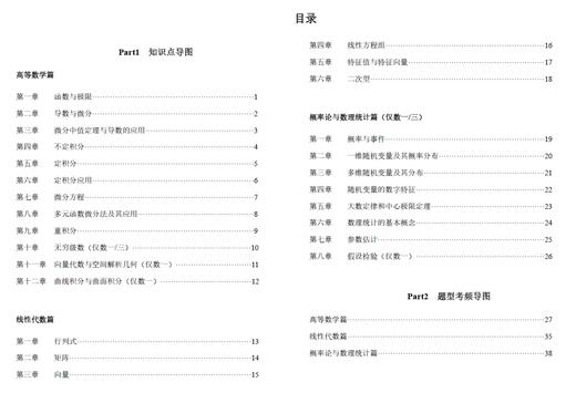 【郭伟老师】26考研数学知识点思维导图，全彩印刷 商品图1