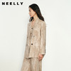 NEELLY纳俪商场同款春季新款时尚扎染百搭西装外套女廓形显瘦上衣N25023W01106 商品缩略图0