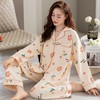春秋季【新款纯棉睡衣】长袖大码套装 感知细腻柔软 透气舒眠 可外穿家居服 商品缩略图1