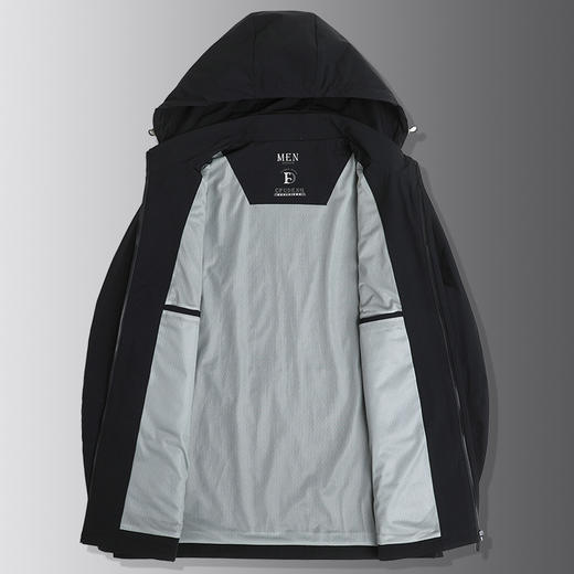 【可拆卸帽】【DWP】大依优型大码运动休闲夹克衫上衣男春季加肥大码户外登山服外套 商品图3