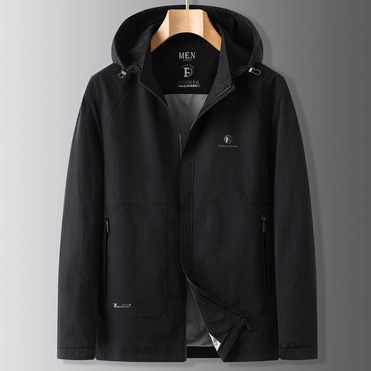 【可拆卸帽】【DWP】大依优型大码运动休闲夹克衫上衣男春季加肥大码户外登山服外套 商品图5