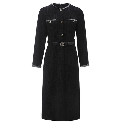 DNO-5AA1121-1春季新款黑色连衣裙小香风绝美气质名媛高端显瘦优雅日常穿 商品图4