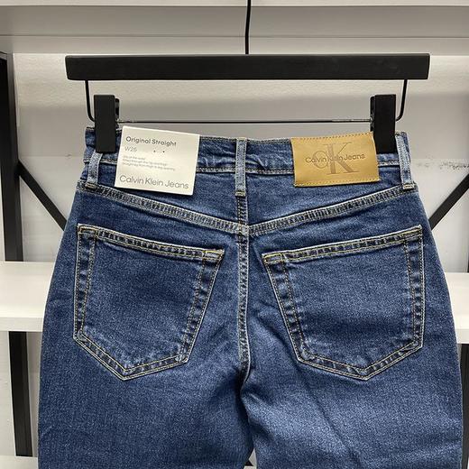 Calvin Klein Jeans/CK 女士棉混纺微弹五口袋休闲直筒牛仔长裤 商品图3