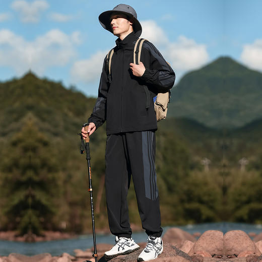 斯辰唯佳三防运动套装 户外山系 潮流休闲 上衣/裤子套装 男女同款 A61-D02 商品图8