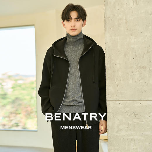 贝纳川休闲时尚男士连帽外套ECP400001402 商品图3