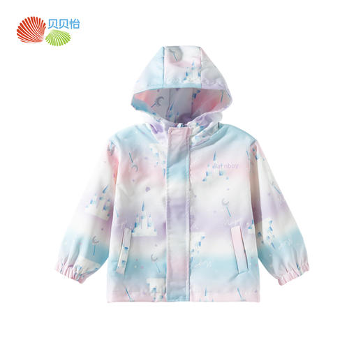 贝贝怡2025春秋新款女童运动服中大童休闲外套户外踏青防风夹克风衣ZB1ES047 商品图5