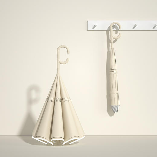 【反向伞双层雨伞】加大伞长柄伞 汽车伞车载伞 加厚双人伞晴雨两用雨伞 商品图10