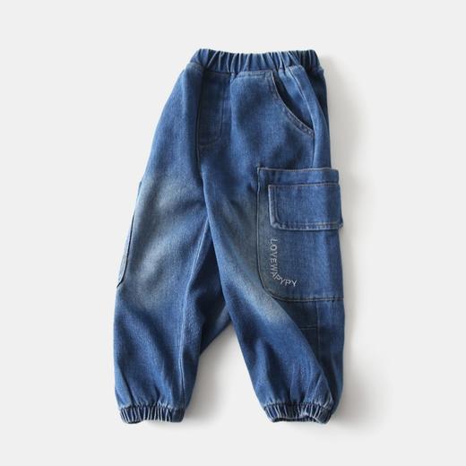 春季新品韩版潮装男童棉质牛仔裤 柔软舒适双袋盖童裤 商品图1