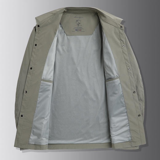 【DWP】大依优型大码加肥大码休闲翻领茄克外套男春季单排扣上衣肥佬宽松男士 商品图3