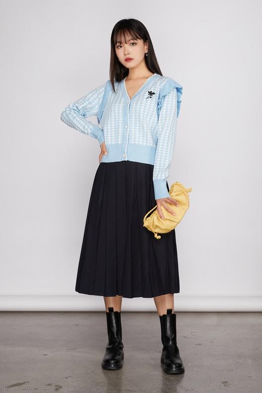 amadella 蓝色千鸟格纹开衫外套 11564 商品图1