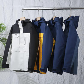 三合一!2025可拆羽绒内胆!户外机能防风防水加厚硬壳冲锋外套羽绒服情侣款！