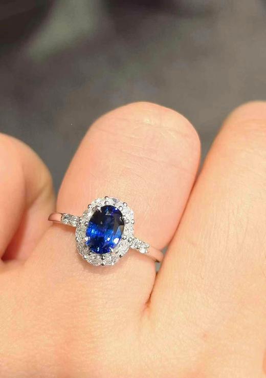 1.58ct刻面蓝宝石戒指 商品图3